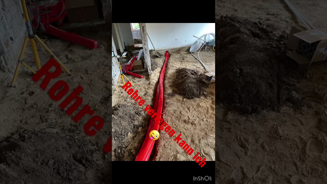 Buddeln und Rohre legen. #tiktok #diy #construction