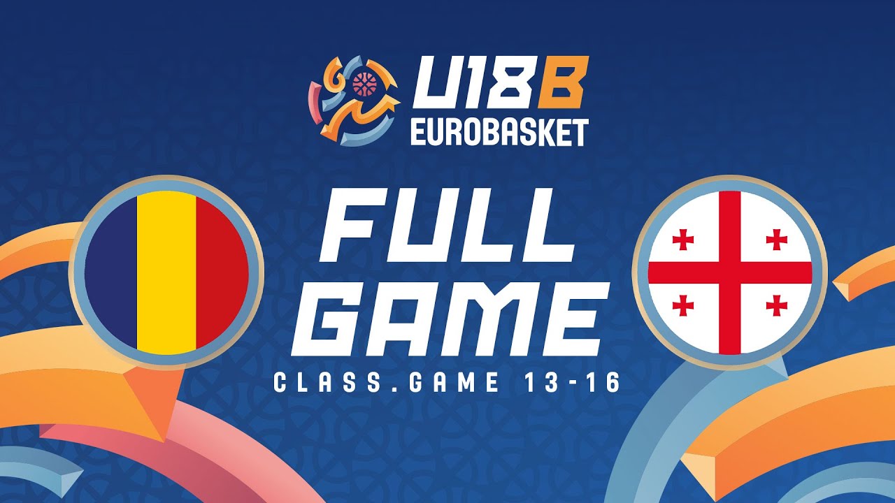 Class. Games 13-16 | Romania v Georgia | Full Basketball Game | FIBA U18 EuroBasket 2024 Division B