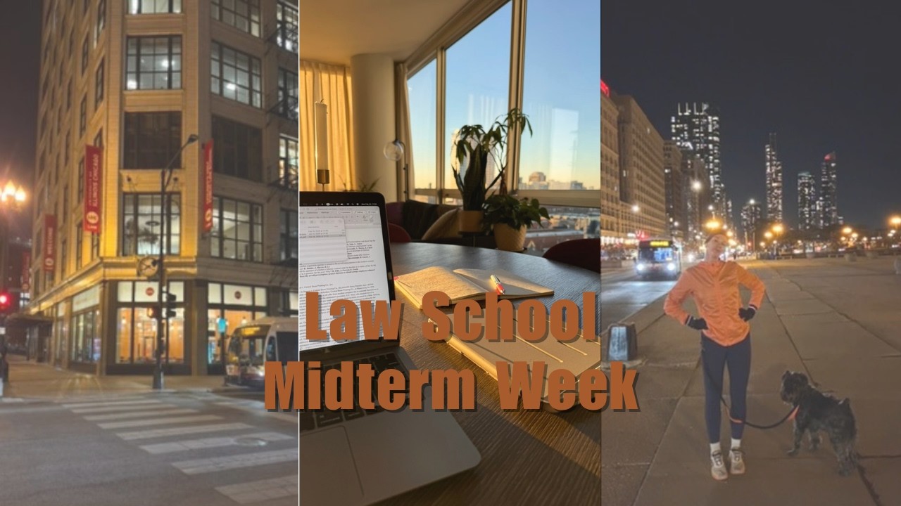 Law School Midterm Week | Studying, Stress, and a Tough Crim Pro Grade