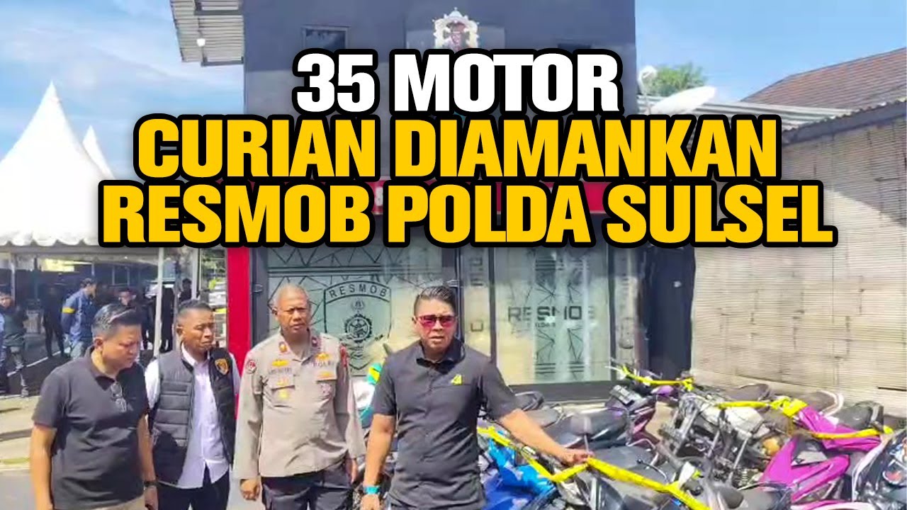 EMPAT PELAKU CURANMOR DI BANTAENG, BULUKUMBA, DAN  MAKASSAR DITANGKAP, PULUHAN MOTOR DIAMANKAN