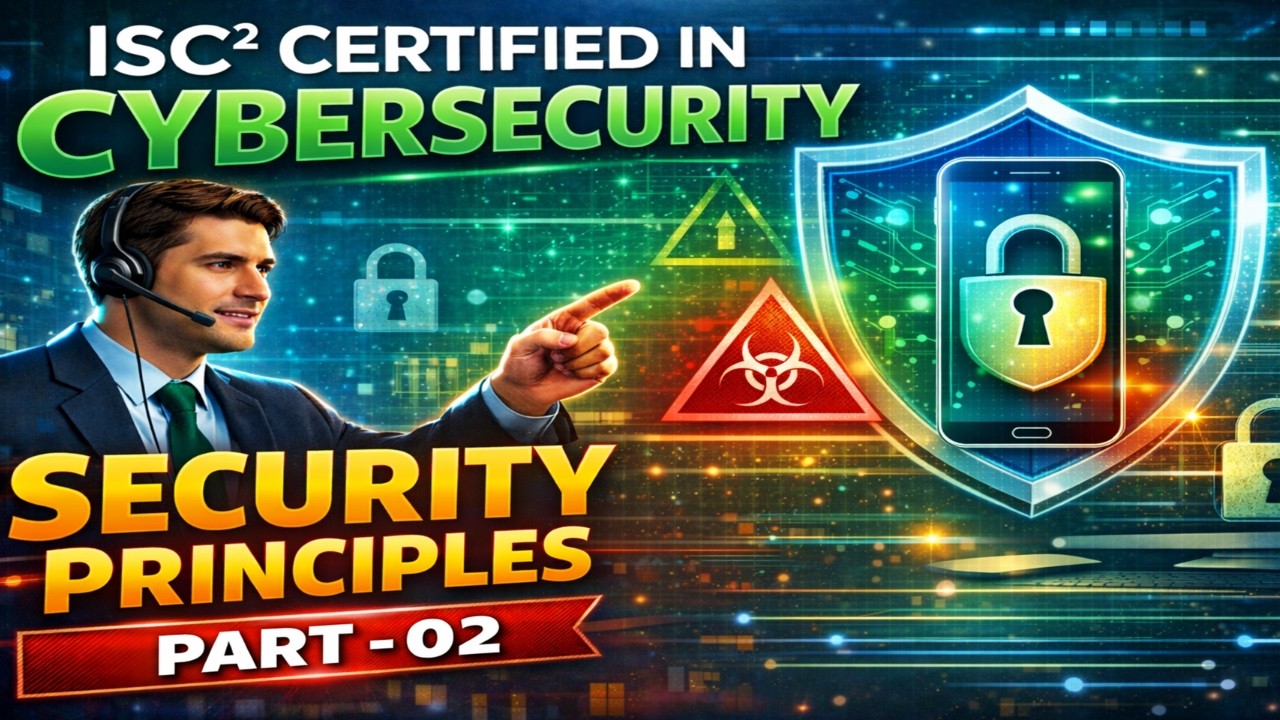ISC2 Certified in Cybersecurity | Security Principles Explained (Part 2)