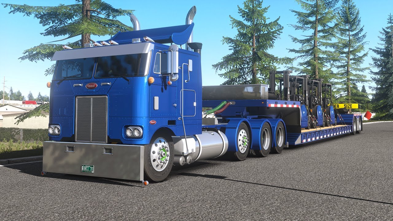 ATS 1.57 Realistic Driving | Peterbilt 352 | Extreme Oversize Transport - Rocky Mountain Passes