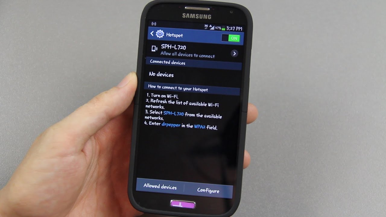 How To Enable Free Wifi Tether on the Sprint Galaxy S4!