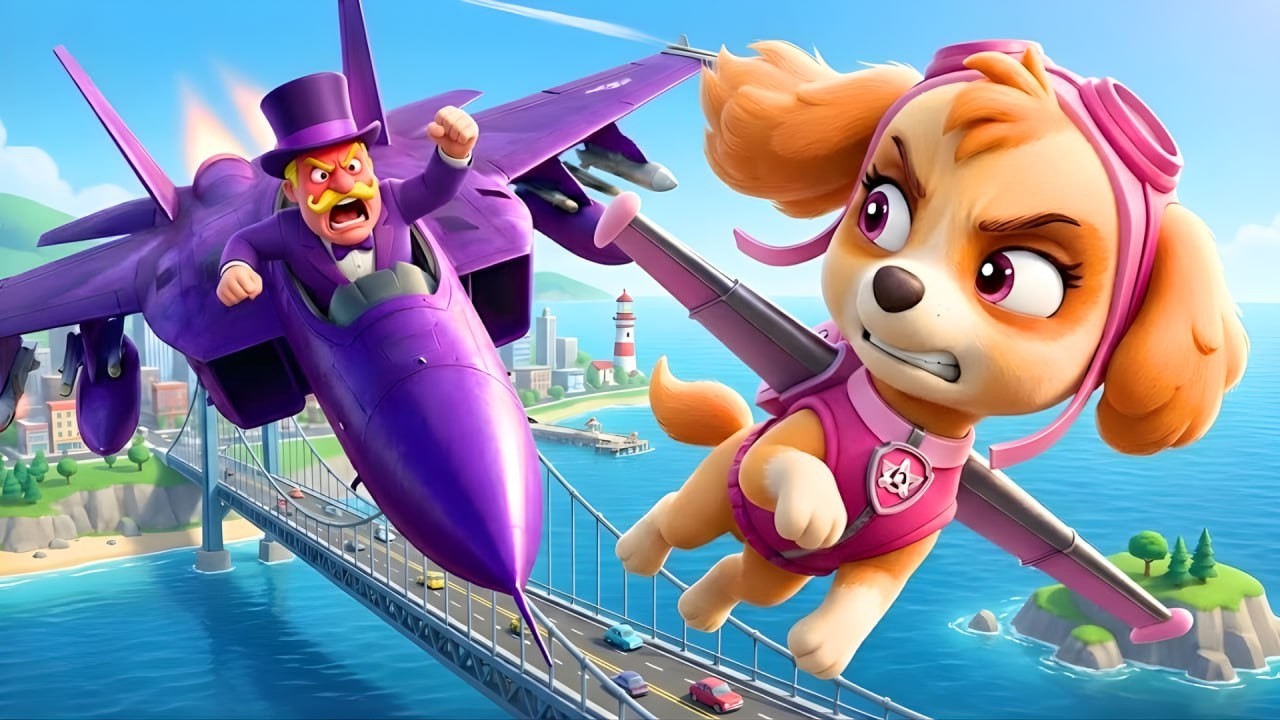 OMG...! STOP THAT JET! 😱 Mayor Humdinger Steals the Purple Plane | PAW Patrol Ultimate Rescue