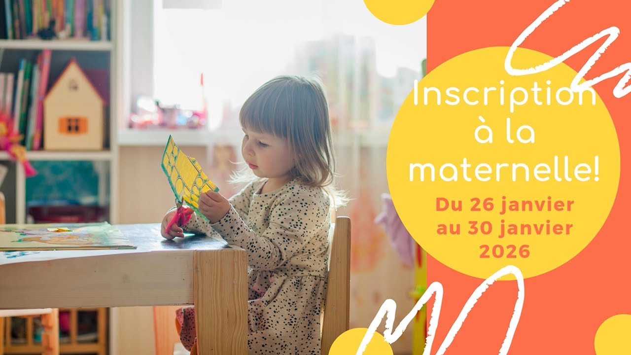 Inscription à la maternelle 2026-27!