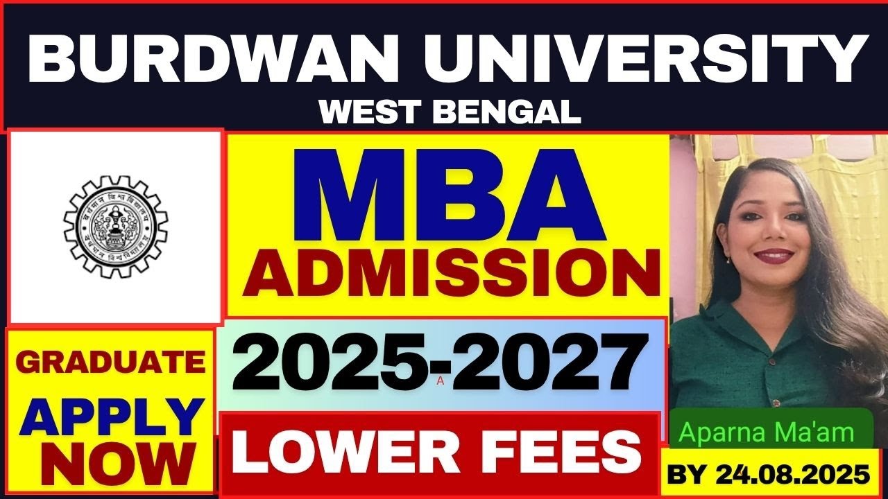 Burdwan University MBA Admission 2025 | Burdwan University Distance MBA Admission 2025-2027 |#mba