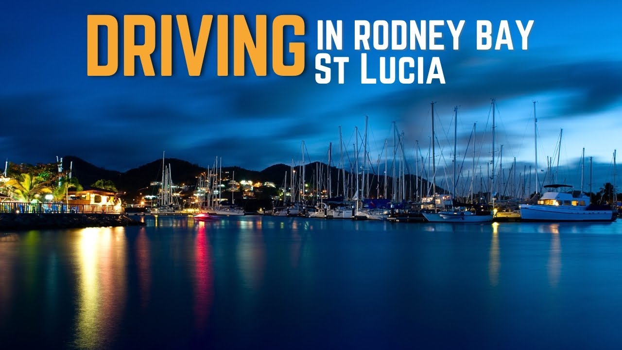 Driving To The Popular Malls In Rodney Bay St Lucia