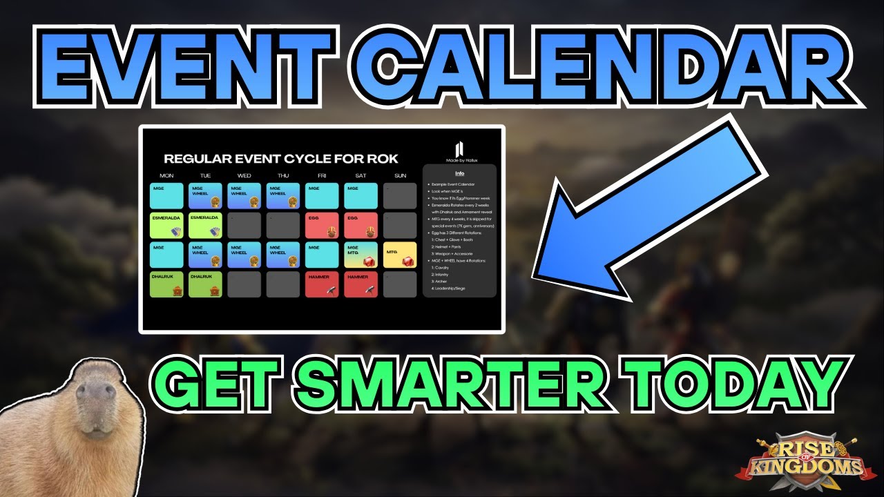Know Exactly When Every Event Drops | Rise of Kingdoms