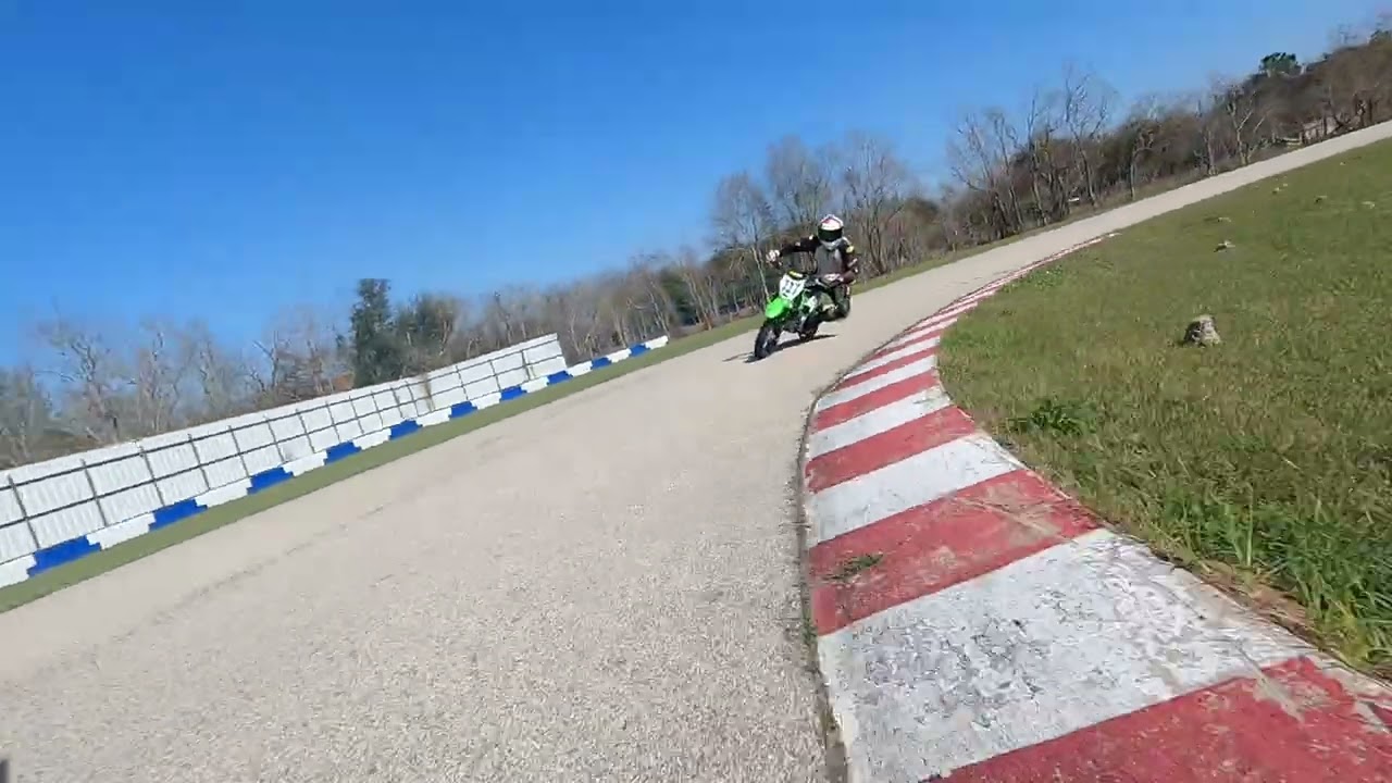Nico on the Thundercat KLX110,  following whatever bike i am on. (Kayo MR125 i think)