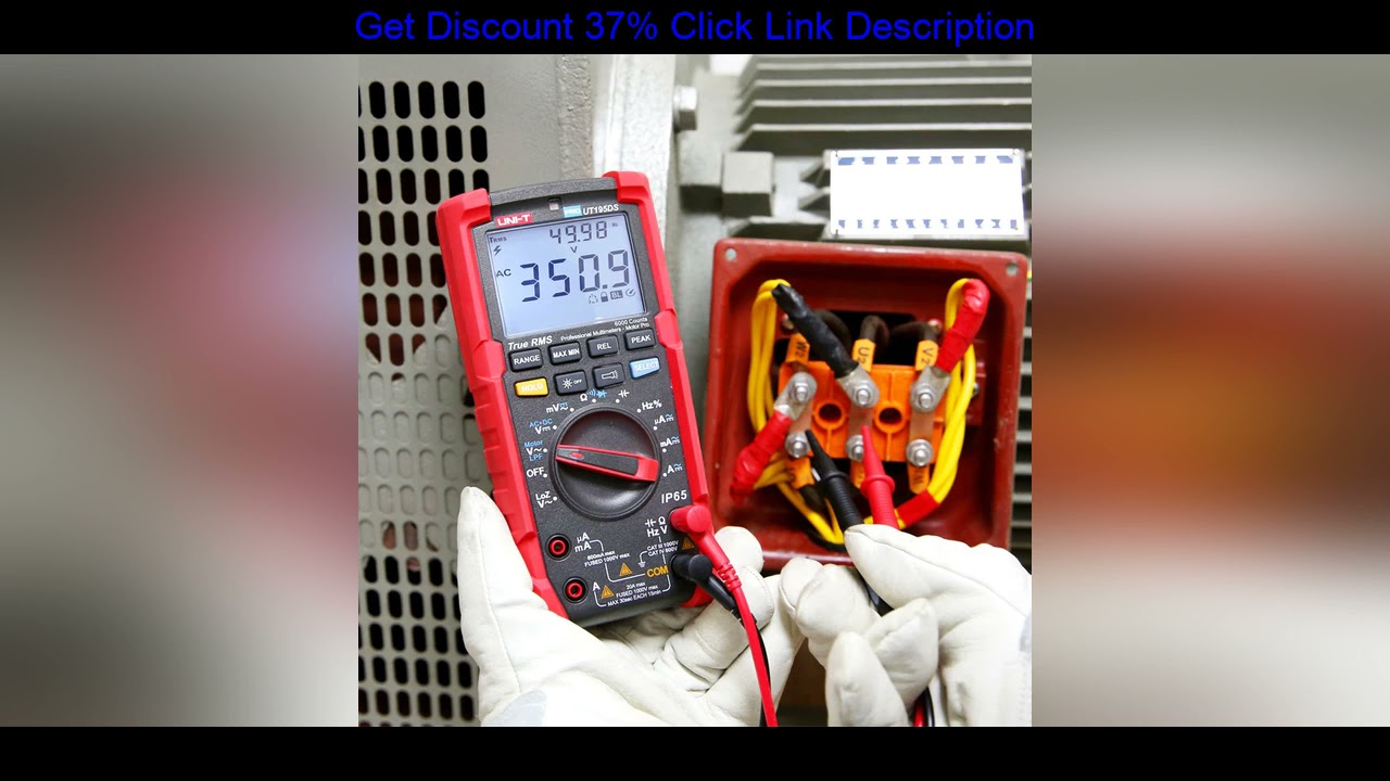 Best UNI-T UT195E/UT195M/UT195DS True RMS Professional Multimeters; IP65 Waterproof/Dustproof/Fall-