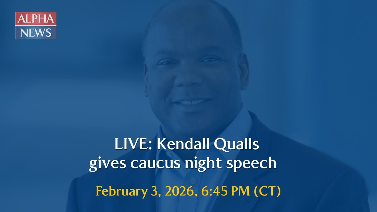 LIVE: Kendall Qualls gives caucus night speech