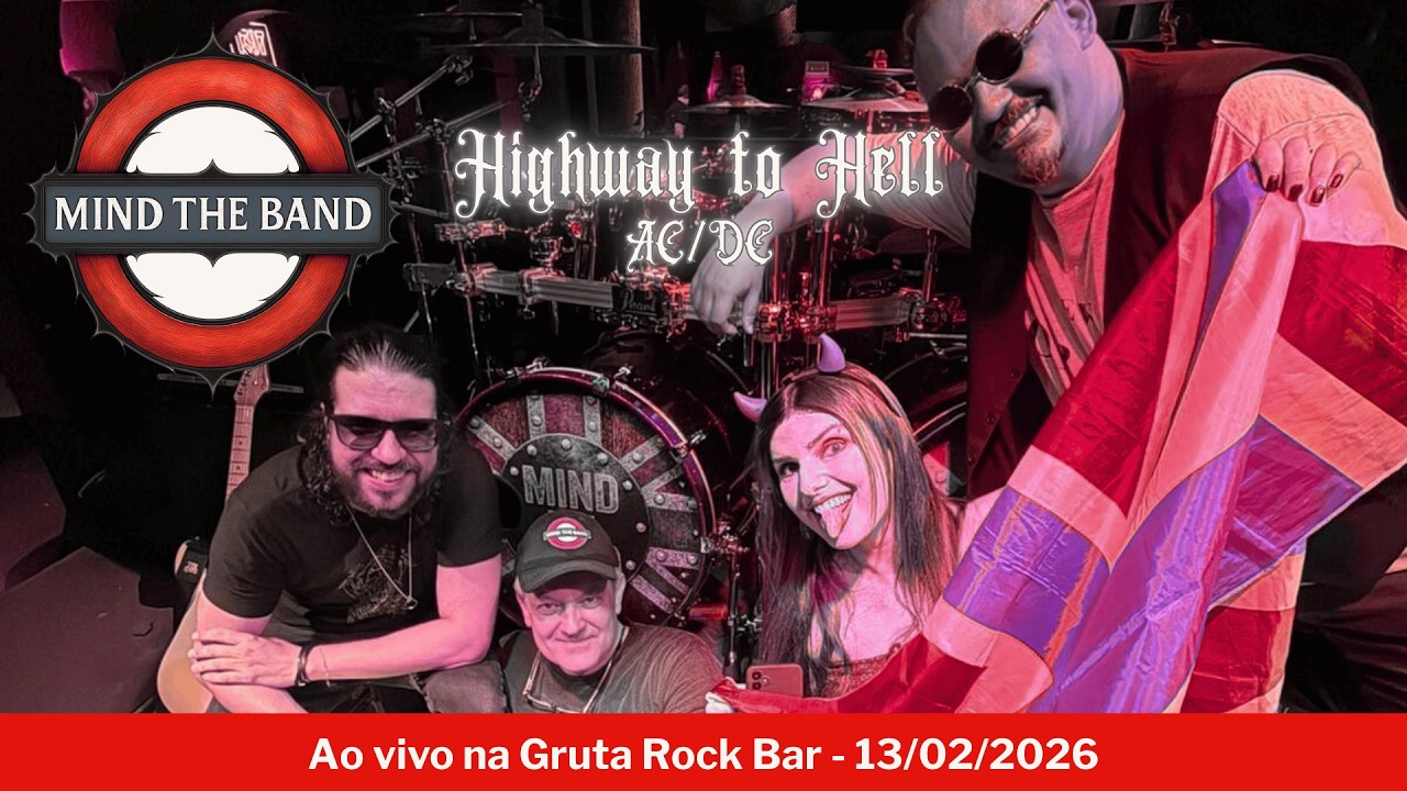 Highway to Hell (AC/DC) - Cover ao vivo | MIND THE BAND (Gruta Rock Bar, 13/02/2026)