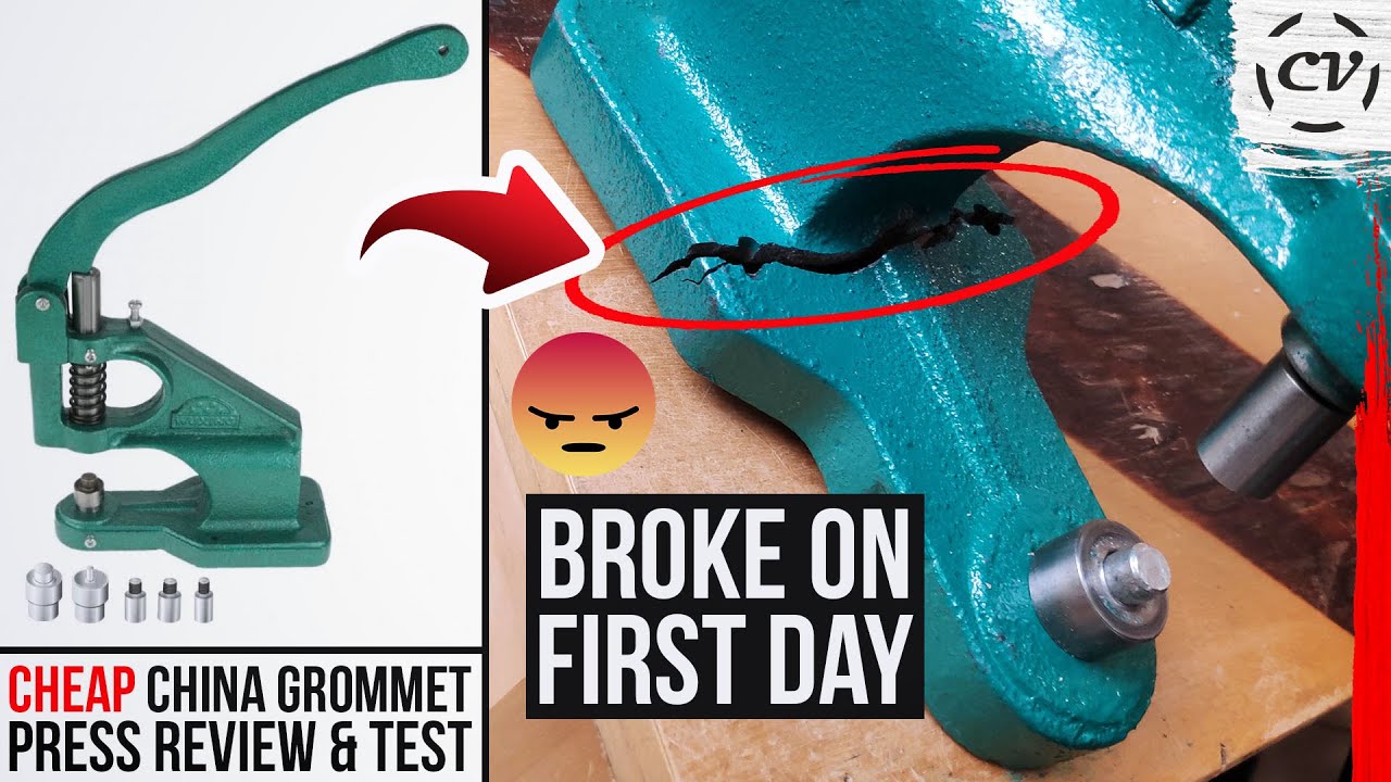 Cheap China Grommet Press Review (Eyelet Machine From AliExpress - RIP)