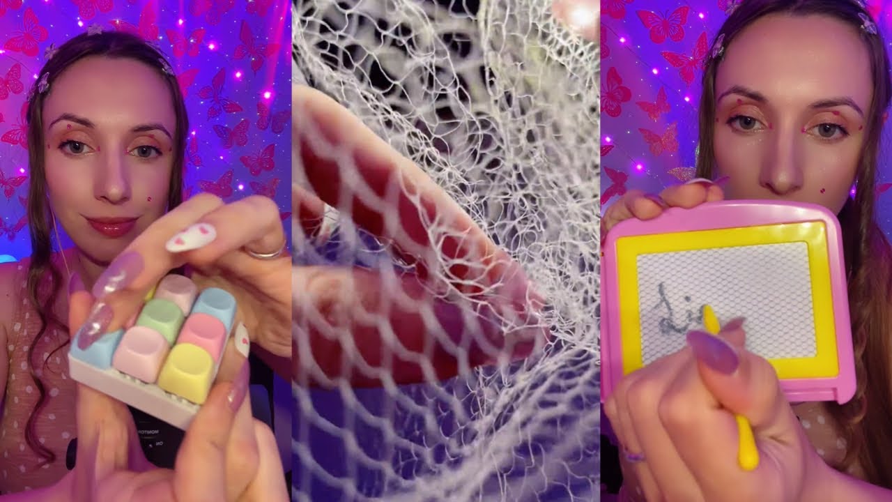 ASMR Livestream Replay From TikTok, July 5th 2025 with New Triggers - Etch A Sketch, Pink Skincare 💕
