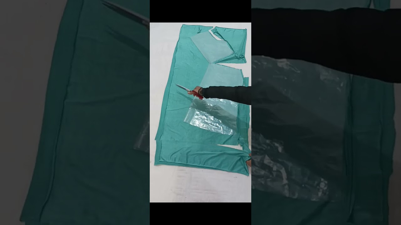 فصال وخياطة فستان ابو العقده روعه👌بطريقة سهلة