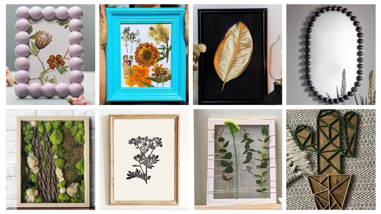 عندك إطارات صور او لوحات اصنعي أجمل زينة لبيتdiy #craft #handmade