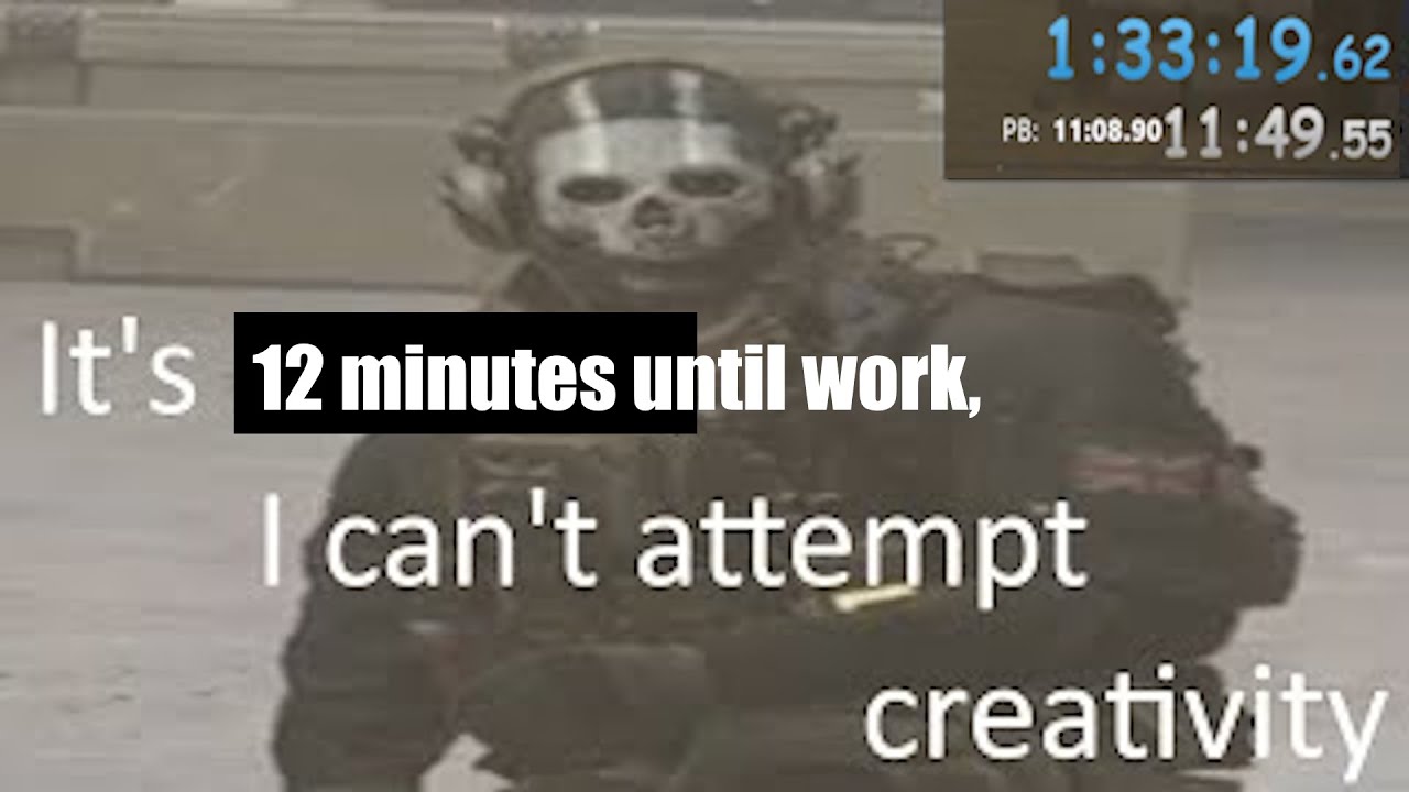 MW3 (2023) Speedrun Full Game Recruit Previous PB 1:33:19.62