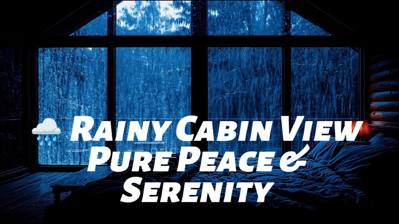 Gentle rain sounds, help you drift off to sleep 😴 | Soothing natural white noise - ASMR Raining cozy