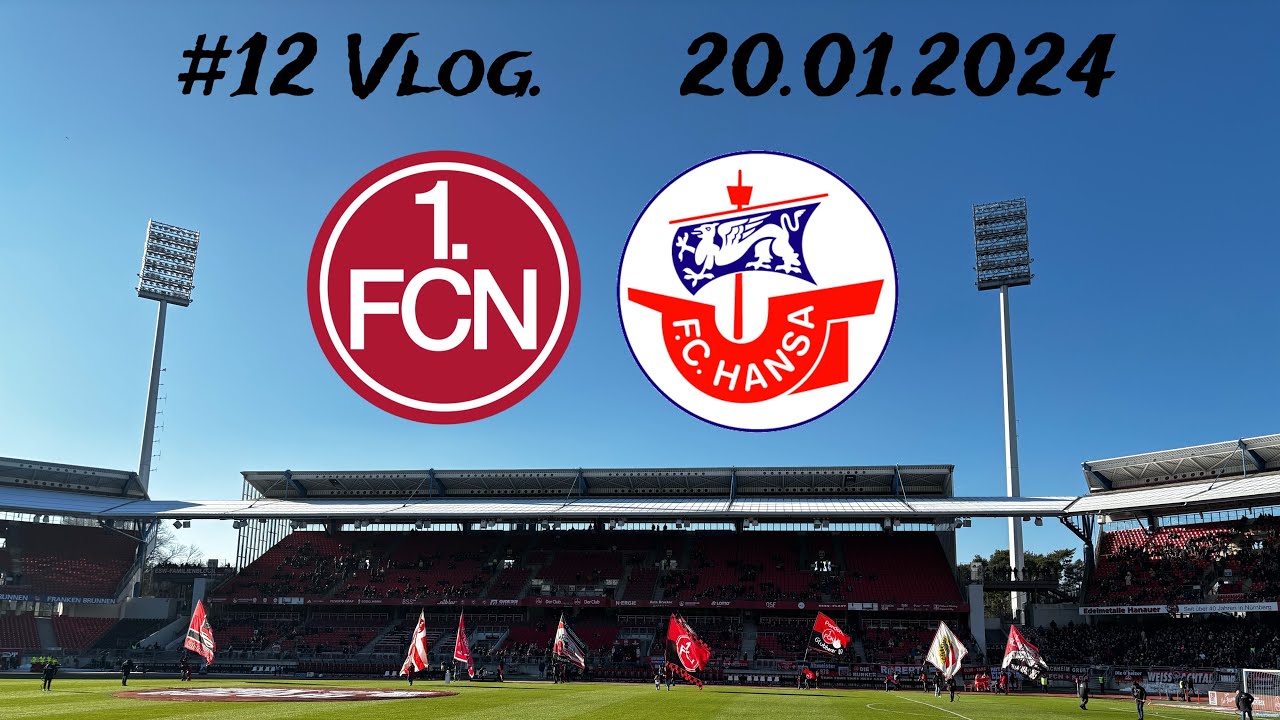 StadionVlog #12 - 1. FC Nürnberg vs FC Hansa Rostock (3:0) (20.01.2024)