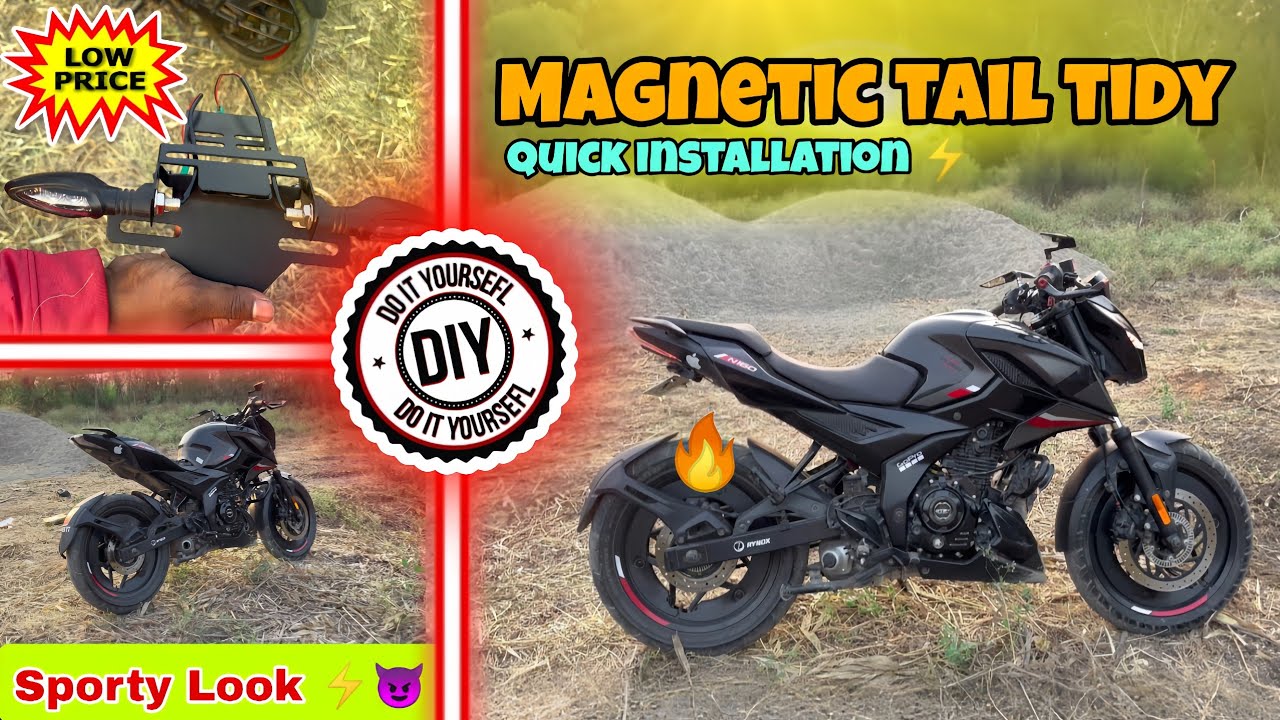 Pulsar N160 Tail Tidy Installation | Magnetic Foldable Tail Tidy For Pulsar | Ride with Jerry