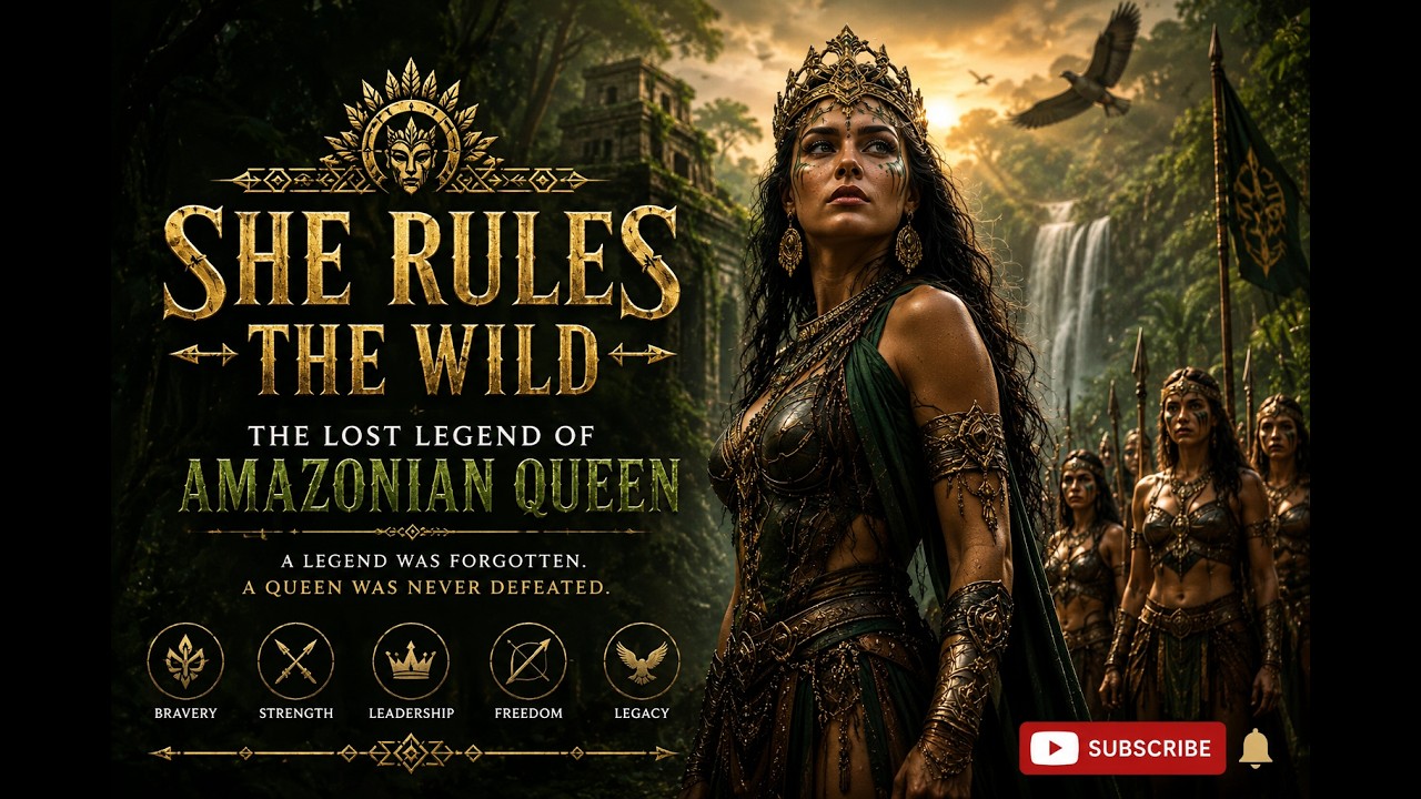 "SHE RULES THE WILD: The Lost Legend of Amazonian Queen (4K AI Cinematic)