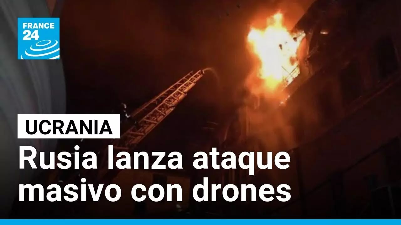 Rusia lanza ataque masivo contra Ucrania con drones y misiles y deja v&iacute;ctimas mortales