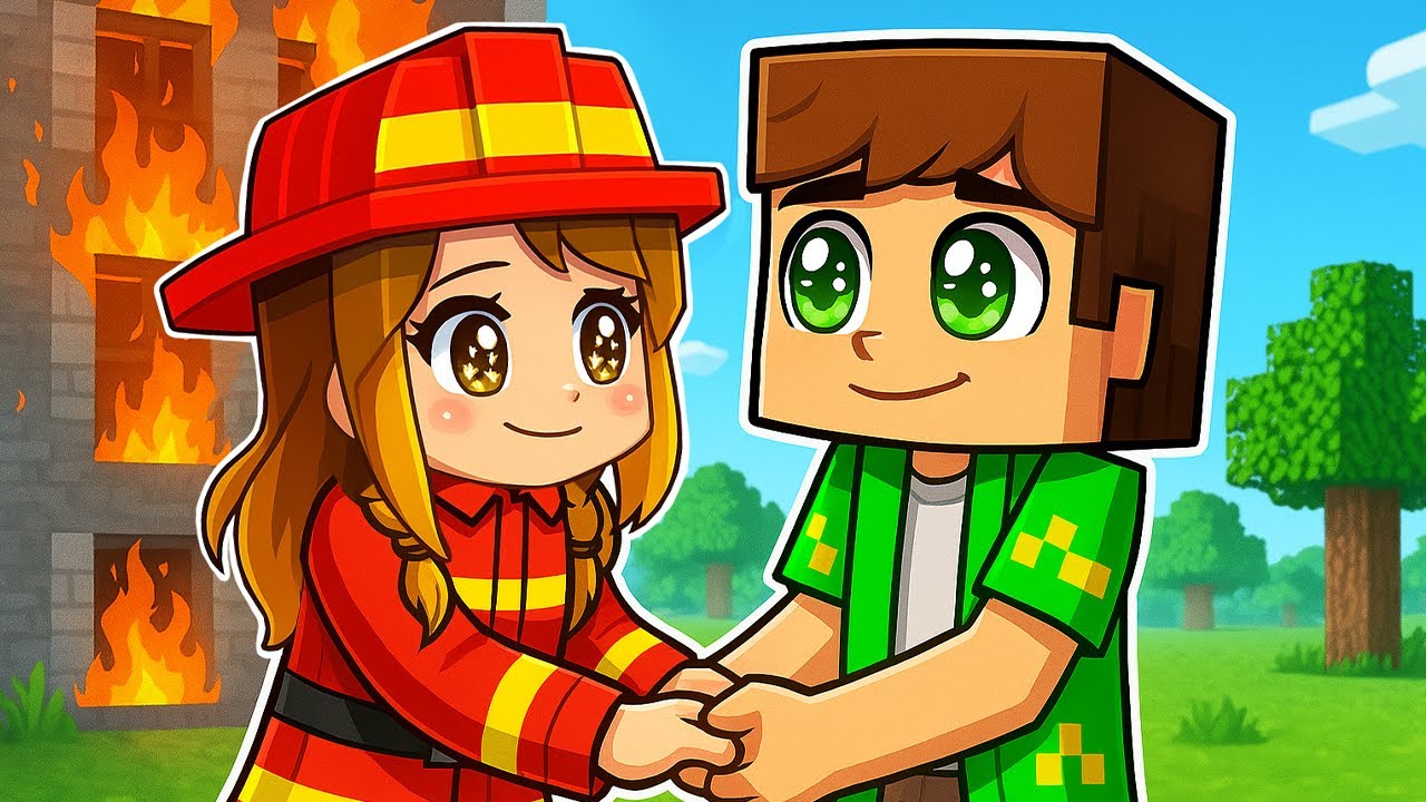 Sunt Pompier si Imi Salvez CRUSHUL in Minecraft !