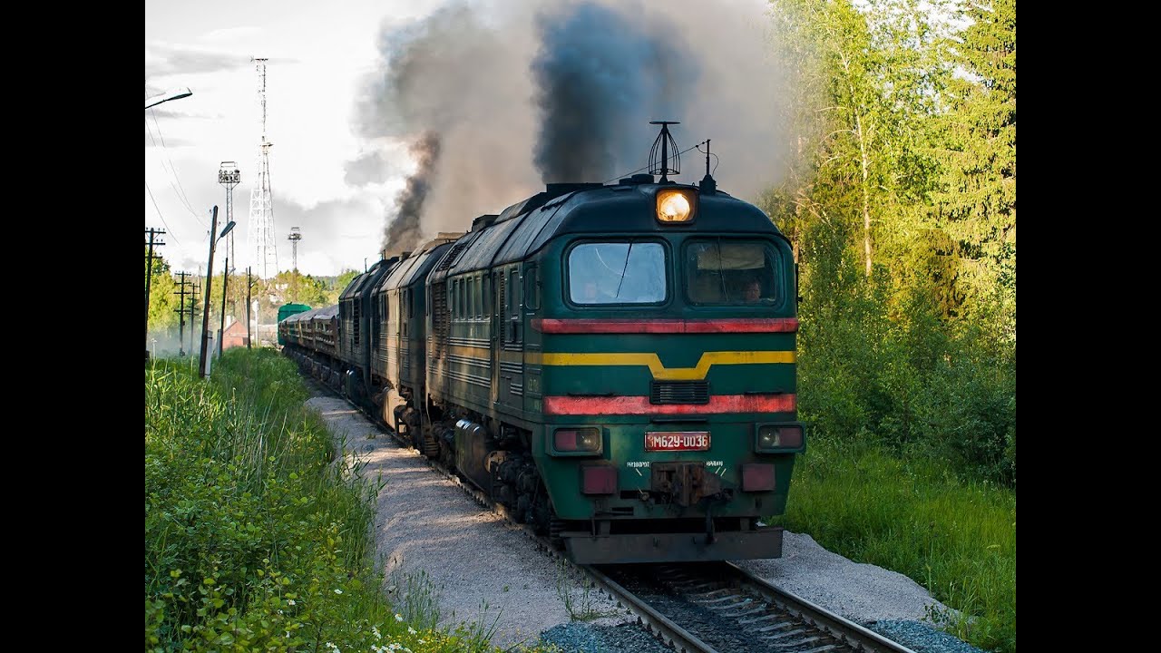 3М62У-0036 (РЖД, Сортавала). Three section of 14D40 diesel!