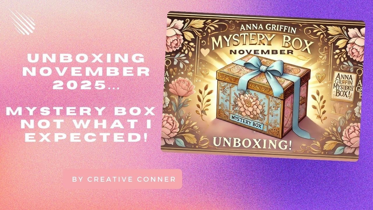Unboxing Anna Griffin Mystery Box | November 2025  | Masculine Cards | Dies & More | Honest Review
