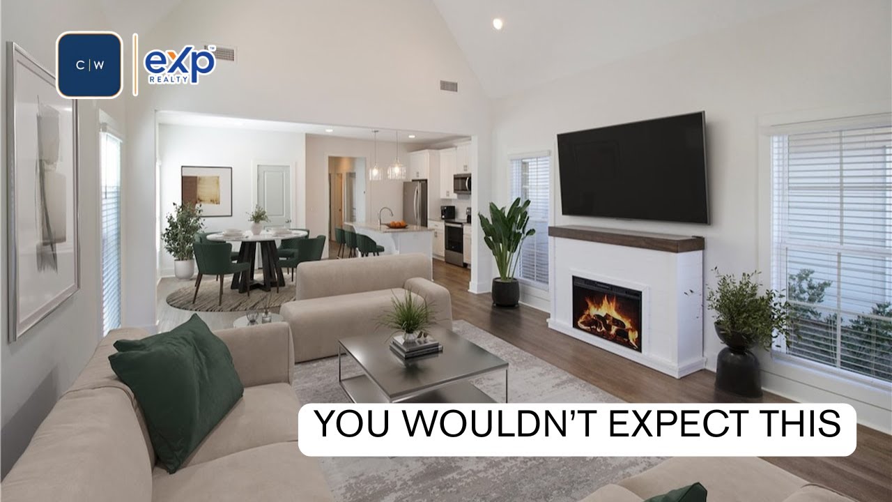THIS LOW-MAINTENANCE HOME HAS CATHEDRAL CEILINGS, A FENCED YARD & A POOL ACROSS THE STREET!