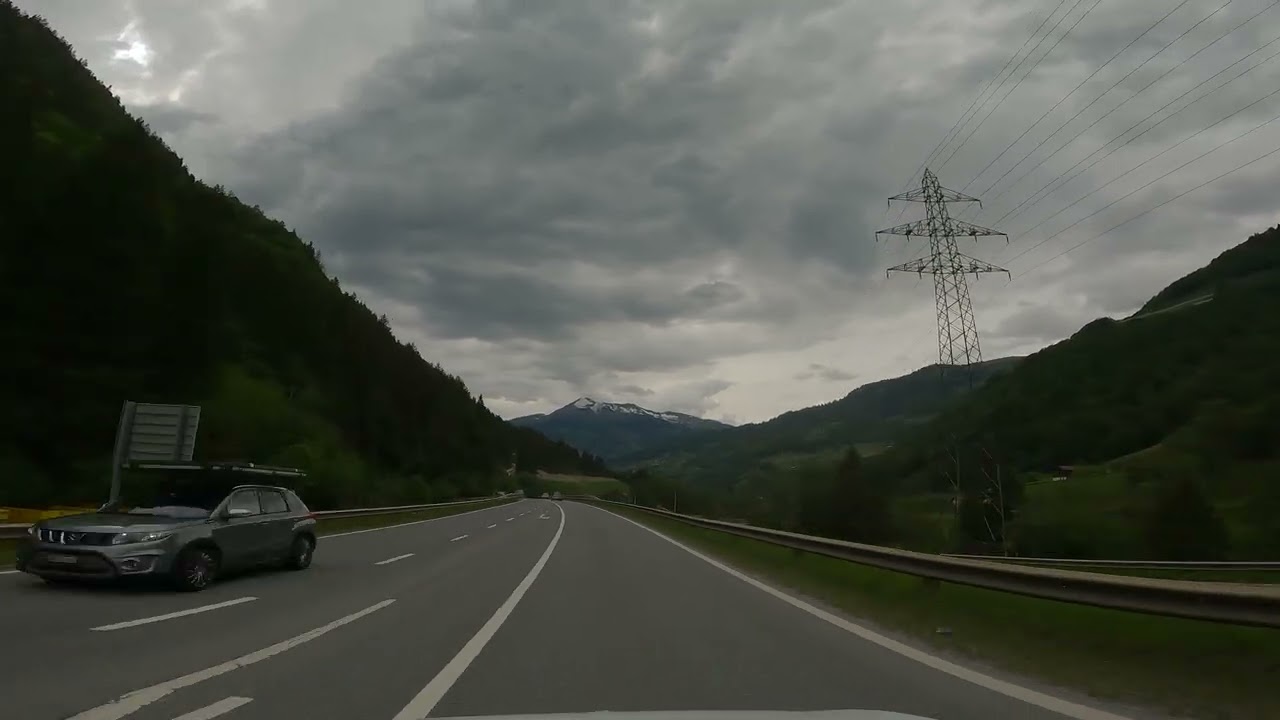 Pt14: 4K Road Trip Europe | Virtual Cycling Adventure from Innsbruck to Basel Scenic Mountain Drive