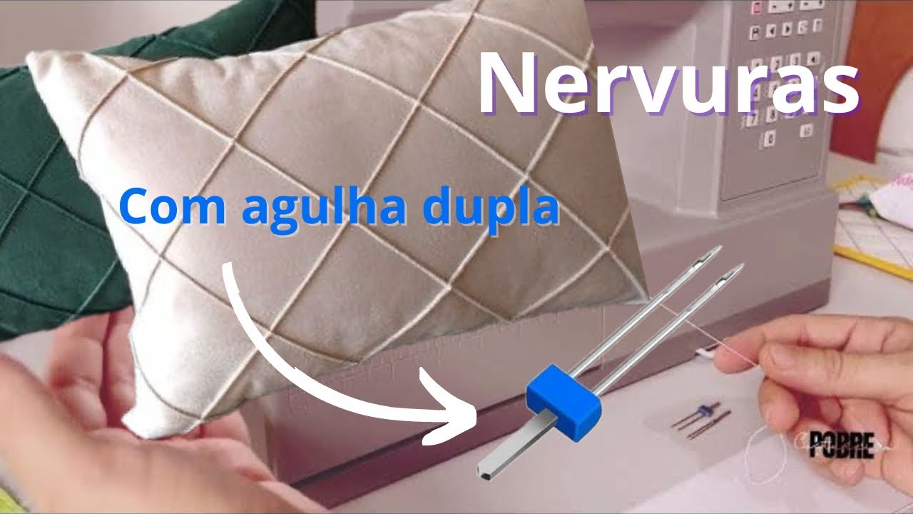 COMO FAZER NERVURAS COM AGULHA DUPLA NA SINGER HEAVY DUTY