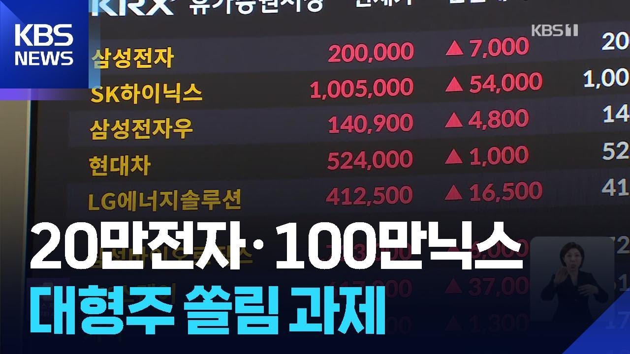 ‘100만닉스’·‘20만전자’ 돌파…대형주 쏠림 심화 / KBS  2026.02.24.
