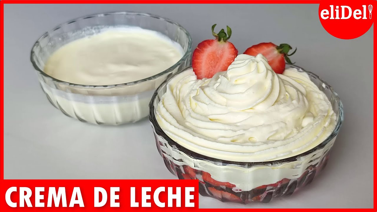 Con SOLO 2 Ingredientes haz CREMA DE LECHE ideal para CHANTILLY receta CASERA y FÁCIL