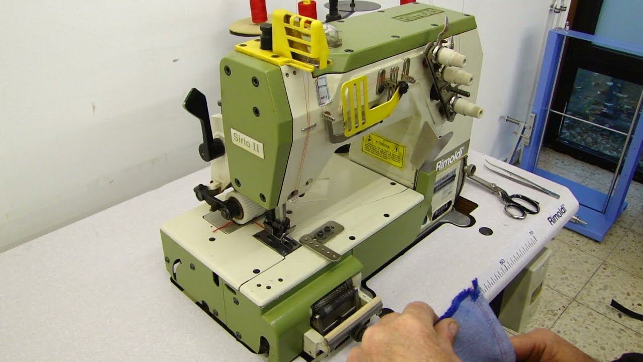 2-Nadel Kettenstich Saumnähmaschine Rimoldi 61F