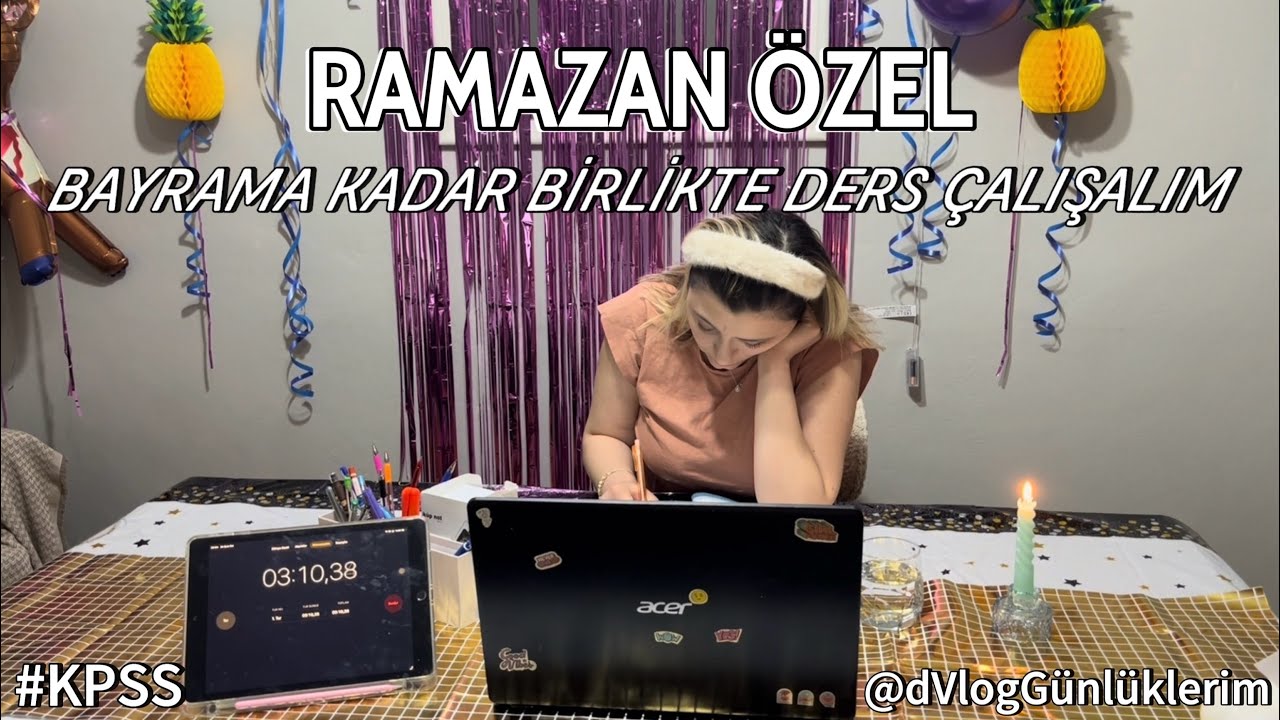 KPSS 2026 Study With Me 📚 | Atama Hedefi #2 | 60/10 Pomodoro ⏱️ | Real Time | Ramazan Serisi