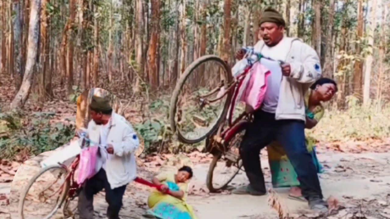 ফাটা ফাটি বুঢ়া আৰু বুঢ়ী Assamese COMEDY video  Banjan Rabha Comedy video