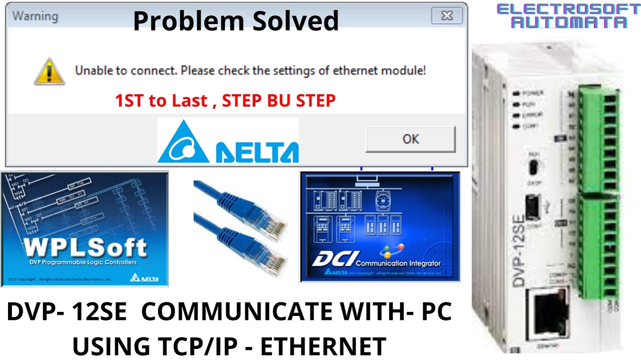 Delta PLC- DVP 12SE with pc_Communication, Fixed 