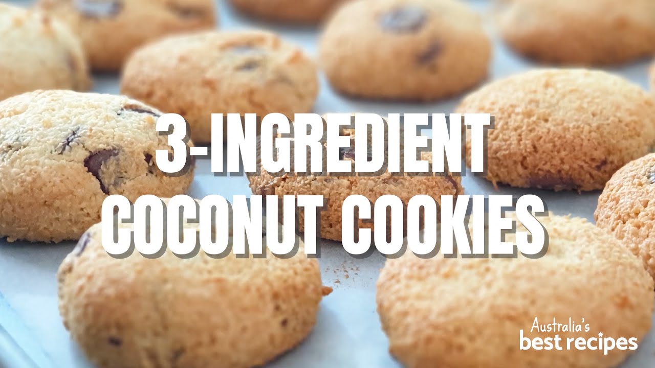 How to make 3-ingredient coconut cookies | Australia's Best Recipes