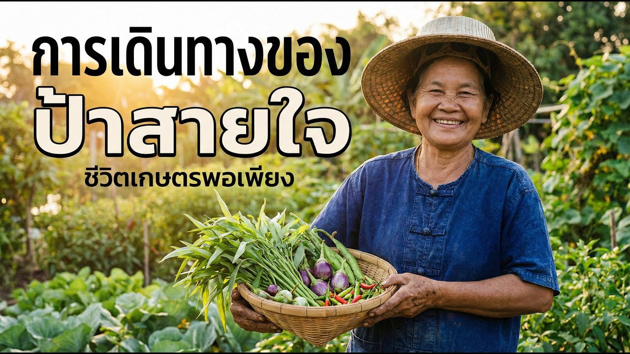 การเดินทางของป้าสายใจ: ชีวิตเกษตรพอเพียง 🌱 วิถีชีวิตที่ยั่งยืน