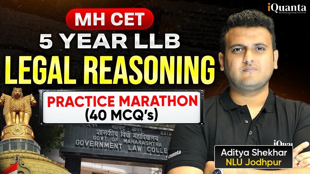 MH-CET 5 year LLB 2026 | Legal Reasoning Practice Marathon