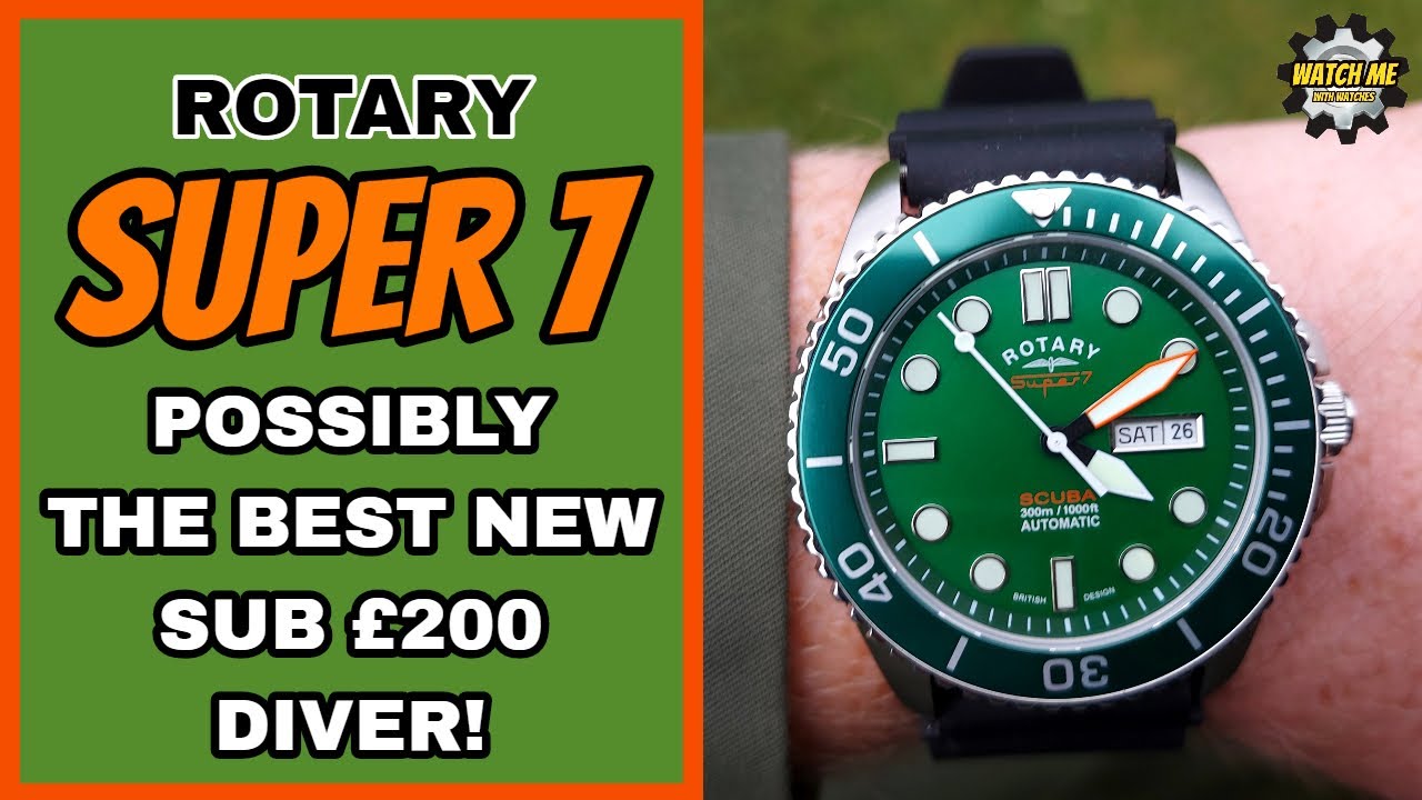 Rotary Super 7. Possibly the best sub £200 dive watch.