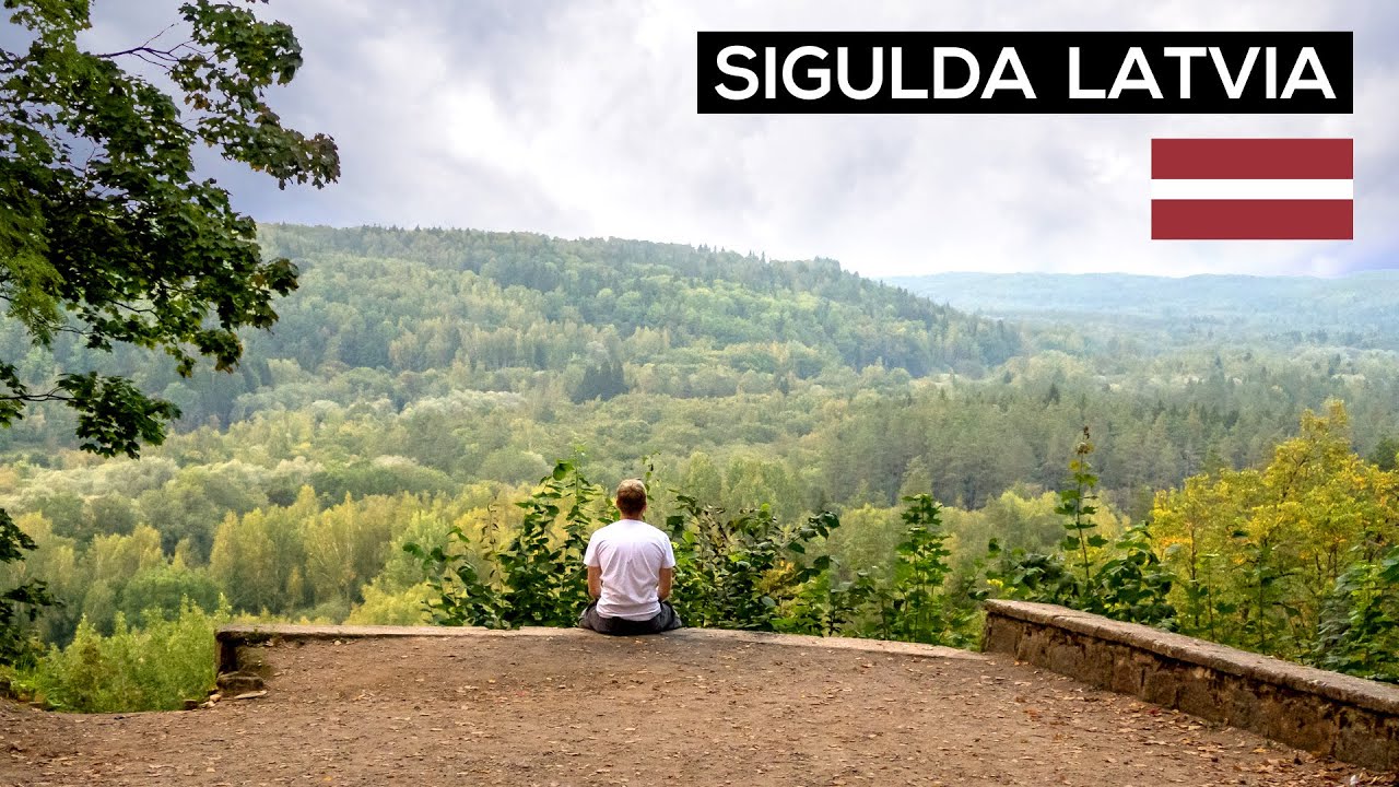 My Day in SIGULDA 🇱🇻 | Visiting the FORESTS OF LATVIA! (Gauja National Park)