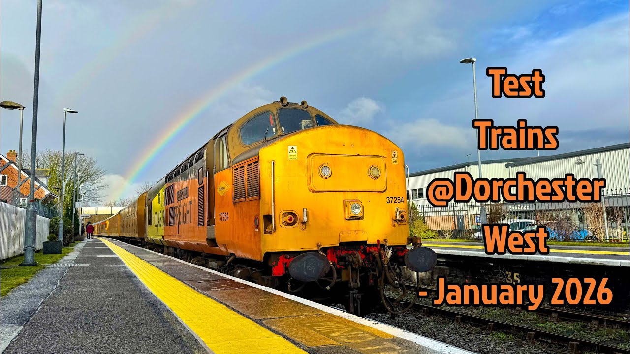 Network Rail Test Trains @Dorchester West - January 2026