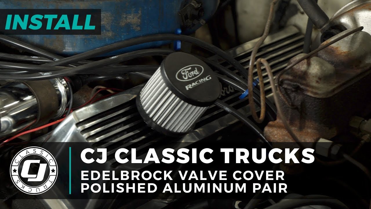 Ford F-250 Install: Pair of Edelbrock Elite II Polished Aluminum Valve Covers for FE Big Blocks