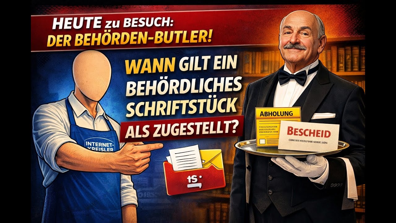 Behörden Butler | Datum der Zustellung: Ab wann gilt in Ö ein behördliches Schreiben als zugestellt?