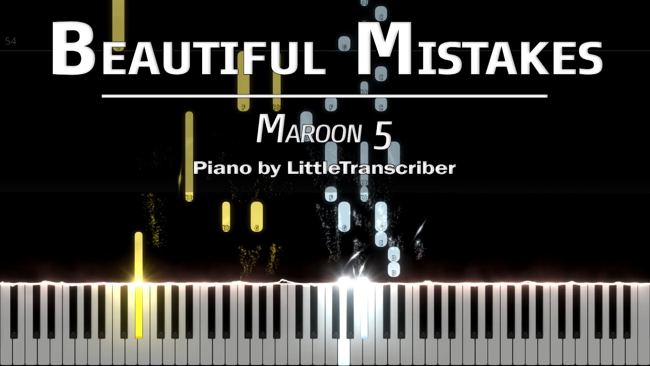 Maroon 5 - Beautiful Mistakes (Piano Cover) ft Megan Thee Stallion Tutorial by LittleTranscriber