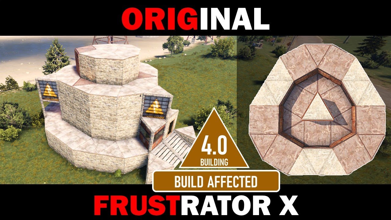 Original Frustrator X - Trapped, Unlootable Loot Rooms | RUST Group Base 2020