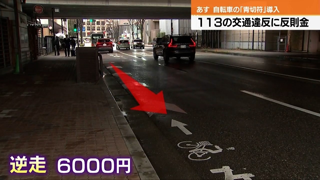 交通違反に反則金　自転車の「青切符」４月からの取り締まりは