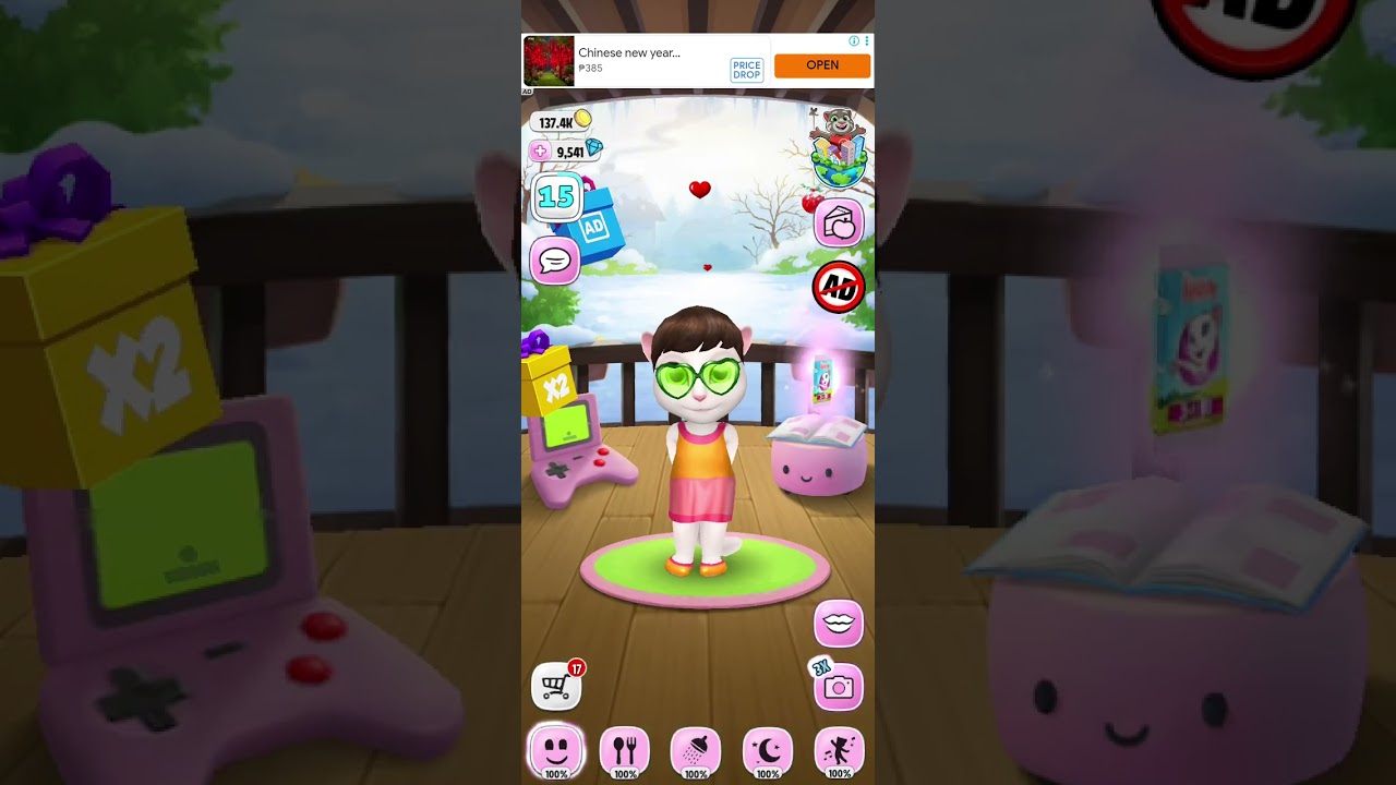 MY TALKING ANGELA LEVEL 15 SIZE KID